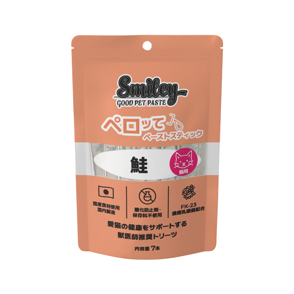 スマイリーキャットペーストスティック ペロッて 鮭 – 株式会社Biペットランド_