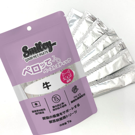 スマイリーキャットペーストスティック ペロッて 牛
